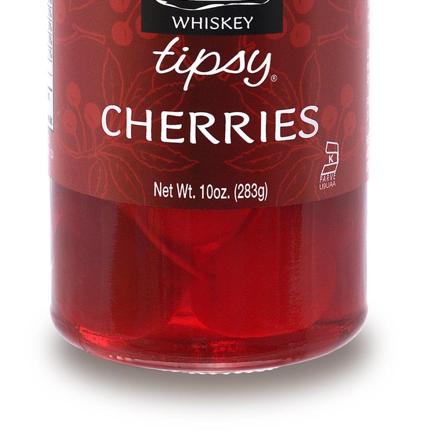 WHISKEY TIPSY CHERRIES Cocktail ready long stemmed colossal cherries spiked