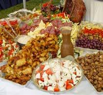 Social/Club Buffets Our Social/Club buffets include table linens, buffet linens & skirting, Oneida China, Oneida flatware Table Settings, Water Glasses, Table Accessories and Linen Napkins Capri
