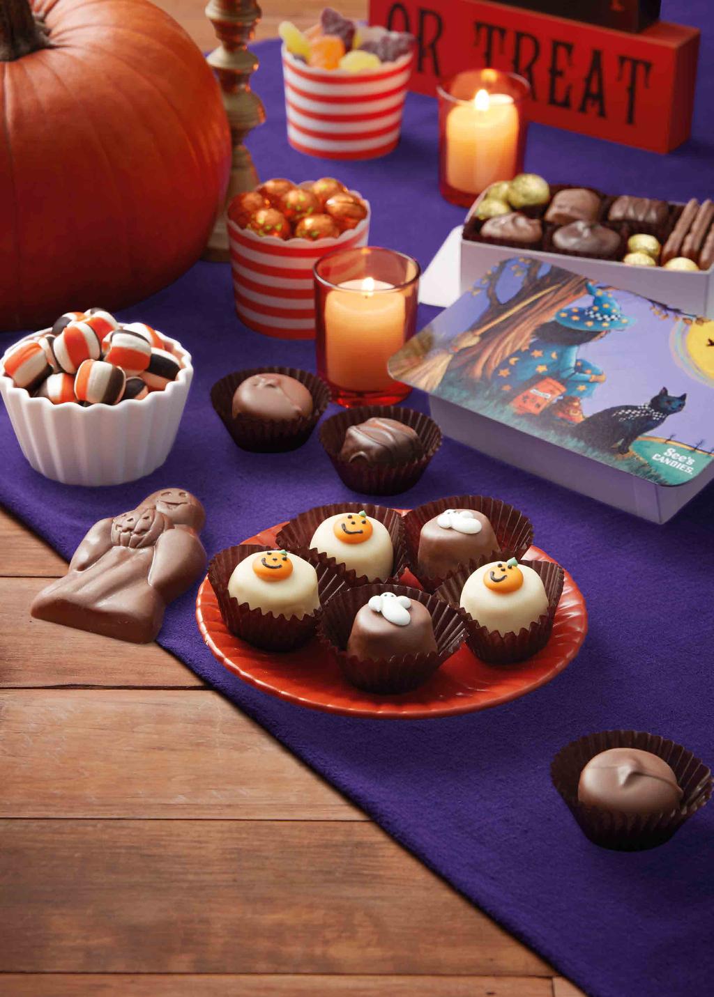 Sweet Halloween Box, pg 5. Halloween Orange & Chocolate Creams, pg 4.