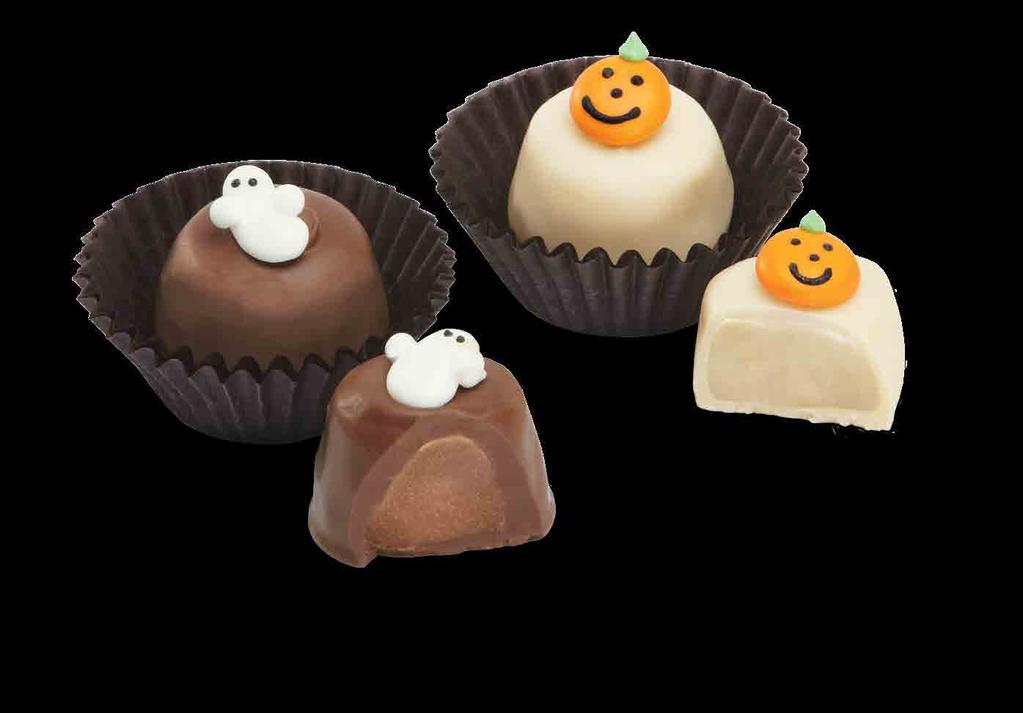 Featuring Milk Chocolate Creams with cute candy ghosts and tangy Orange Creams