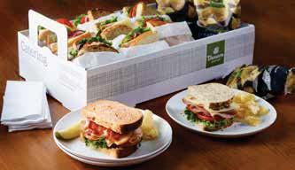 choice of Sandwich, Salad or Half Salad and Half Sandwich plus a freshly baked cookie. Sandwich Box Served with chips and a pickle spear. Premium Signature 10.