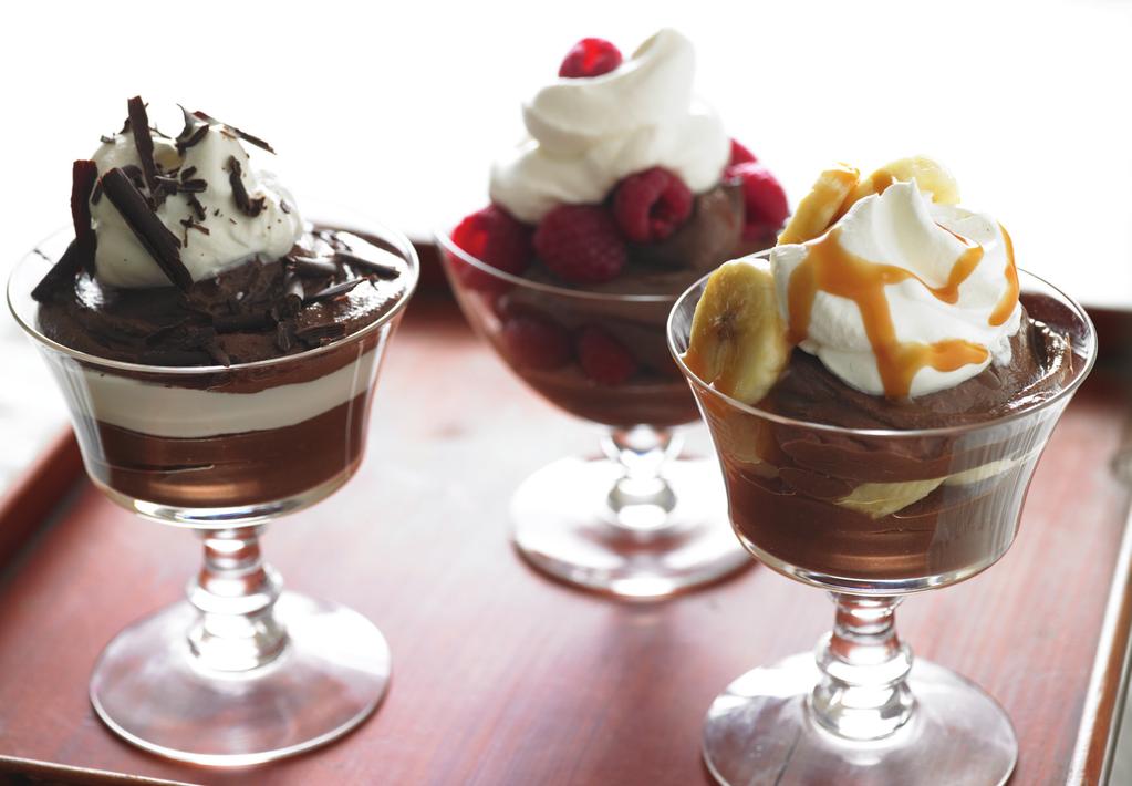 Soy-Silken Dark Chocolate Pudding United Soybean Board Delightfully rich and creamy, this dark chocolate soy pudding is lactose free! Top with your favorite fruits to make your perfect dessert.