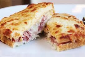 30g cheese 1 tomato 2 slices bread 1 slice of ham Croque Monsieur Chopping board Knife Grater Small plate We will be eating the croque monsieur in the lesson.
