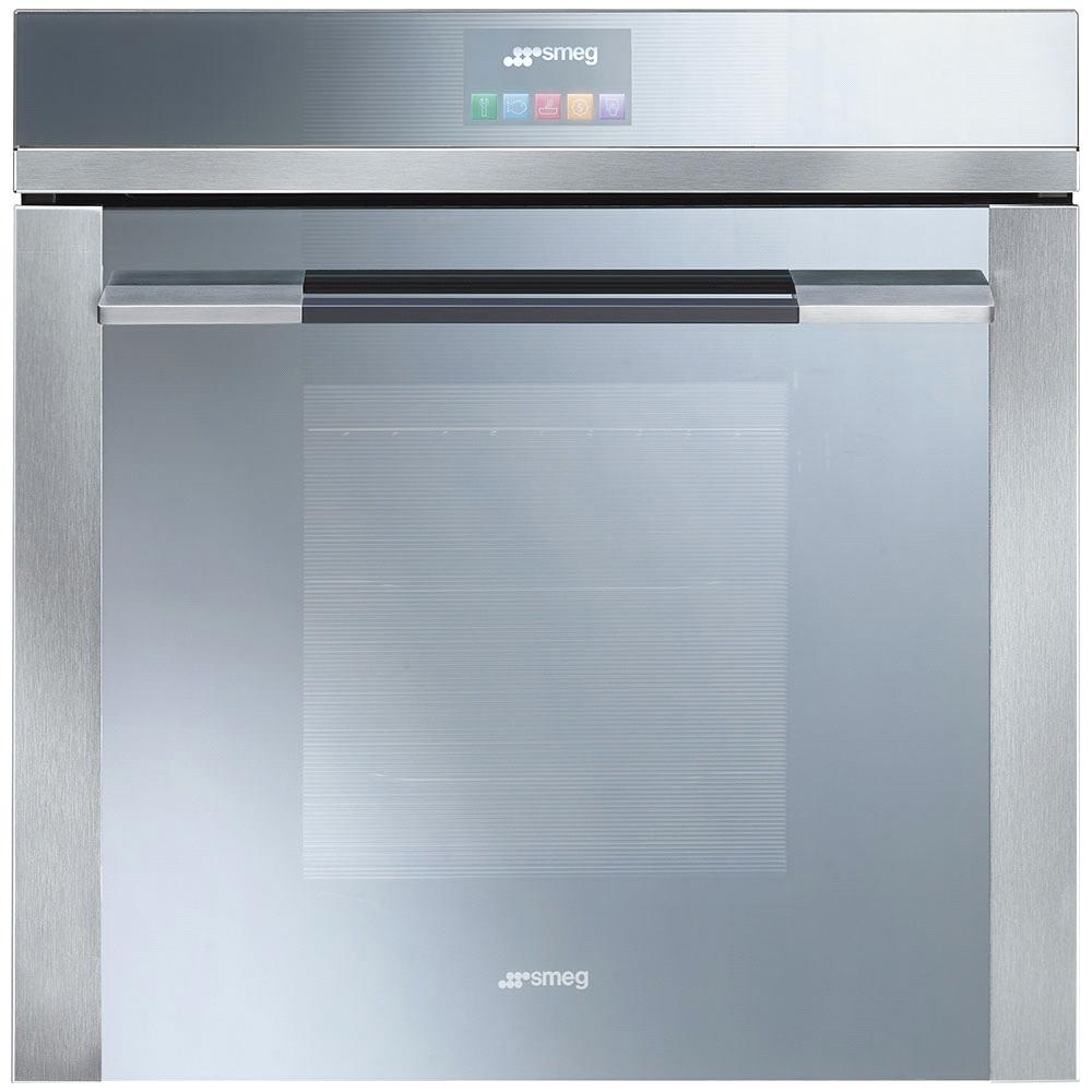 SF140E ELECTRIC THERMOVENTILATED OVEN, VAPOR CLEAN, 60 CM, LINEA, STAINLESS STEEL AND SILVER GLASS ENERGY RATING: A+ EAN13: 8017709212131 FUNCTIONS: Gross capacity: 79 lt Net volume of the cavity: 70