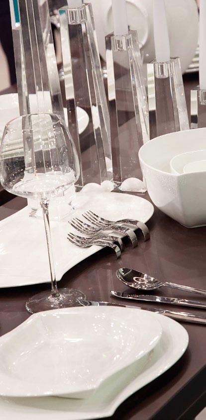 TABLEWARE the Host specialized areas Elegant, refined, colourful, trendy or classic: the table.