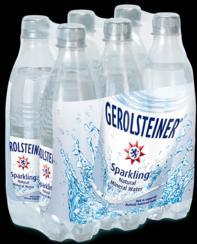 THE PRODUCTS Thirst-quencher with a star Gerolsteiner Sparkling Gerolsteiner Sparkling is one of the most popular mineral water brands around the world.