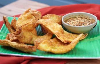 fried. Served with sweet and sour cucumber sauce. $9 Lightly battered and fried golden shrimp.