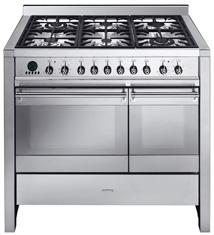 A2-5 100CM "Opera" Dual Cavity Cooker with Gas Hob, Stainless steel Energy rating A (Main Oven) Energy rating A (Auxiliary oven) EAN13: 8017709073435 Main oven Energy Rating A 8 functions 51 litres