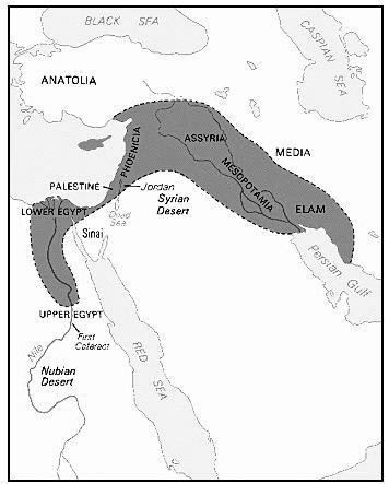 The first area to transform to agriculture. The so called fertile crescent.