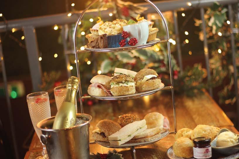 Gin & Tonic Glass of Wine Mulled Wine Glass of Prosecco Bottled Beer Soft Drink Savouries Scones Sweets ROAST TURKEY With Sage and Cranberry EGG AND CRESS MAYONNAISE SMOKED SALMON With Black Pepper