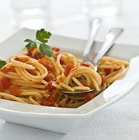 Whole Wheat Pasta with Marinara Sauce Number of Servings: 8 Serving Size: 1 cup 1 pound uncooked whole wheat pasta 1 tablespoon olive oil 1 medium onion, chopped 1 carrot, chopped 1 stalk celery,