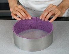 Cake Liner Meets Acetate Acetate is necessary to slide the silicone wrapped frozen cake from