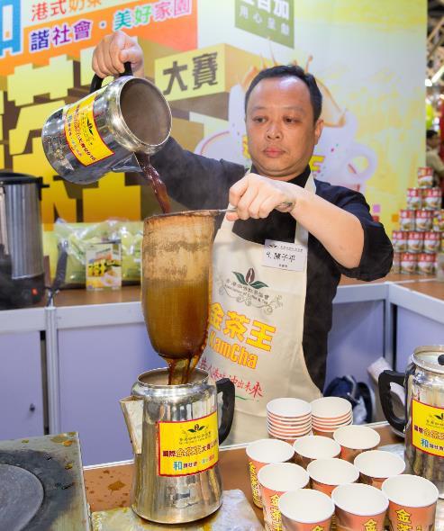 KamCha Milk Tea Brewing Demonstration The art of Hong Kong-style milk tea brewing is deep and