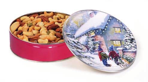 EXTRA FANCY MIXED NUTS This Fancy Mixed Nut Tin makes an extra special way to say Happy Holidays!