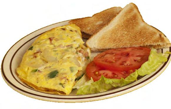 ham, 2 eggs (any style), freshly cut homefries, toast, butter & jelly Porkchop and Egg Special $7.