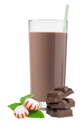 Chocolately Mint Madness 2 tsp regular or sugar-free chocolate syrup 1/8 tsp peppermint extract Place all ingredients in a glass and stir well.