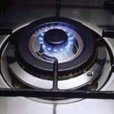 The optimized air-gas mixture and flame are more efficient.