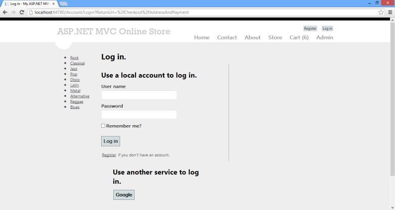 3.1.2 Trang đăng nhập Click chuột vào liên kết Checkout khi muốn thanh toán.