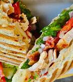 99 *Turkey Breast Tortilla Wrap All White Meat Turkey with Lettuce & Tomato wrapped on a Soft Sundried Tomato Tortilla Tuna or Chicken Salad Wrap Wrapped on a Soft Sundried Tomato Tortilla with