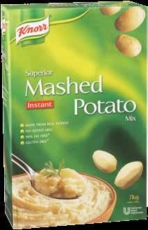 Booster 8kg 320L 3200 Knorr Superior Instant Mashed Potato Mix 7kg 42kg 8 months 00g 420 Applications The