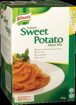 Side Dishes Side Dishes Knorr Instant Sweet Potato Mash Mix Continental Instant Mashed Potato Mix Made with finely