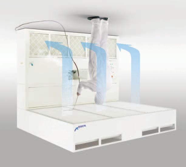 Downflow Booths Highest operator protection The TELSTAR ACE downflow booth provides the highest levels of operator protection from potentially harmful airborne contaminants generated during manual