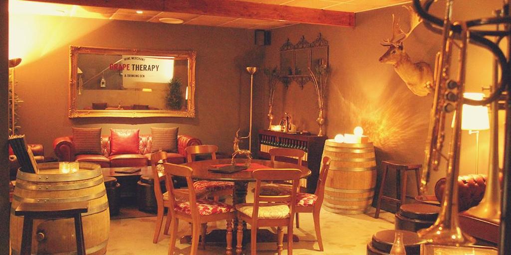 It is perfect for stand-up events, small group gettogethers, and as a more casual break out area when the cellar is also being used.