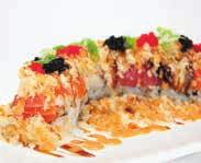 95 7 pcs assorted fresh fish sushi w. one tuna roll B8.* Sashimi Regular 18.95 15 pcs of assorted fresh fish. B9.* Sushi Deluxe 19.95 9 pcs assorted fresh fish sushi w. one tuna roll B10.