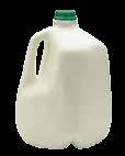 Dairy Milk Least Expensive Brand Available Pasteurized fluid cow s milk Nonfat (Fat-free) 1% (low fat) Whole Quart = 32, Half-gallon = 64, Gallon = 128.
