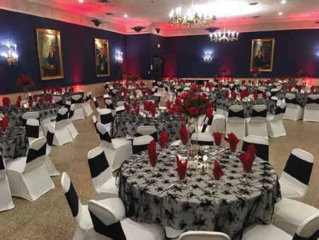 banquet rooms & lounges All rental prices include tables, chairs, set-up and clean up WISCONSIN ROOM Saturday: $5,000 plus $3 per person catering fee if client brings in food Saturday: $2,000