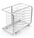 Removable plate rack - holds plates up to Ø 310mm in size.