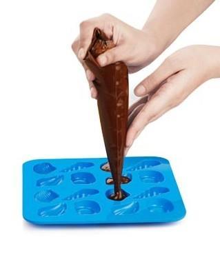 Element 4: Make moulded chocolates 4.3 Fill moulded chocolates correctly Filling the moulds The fillings should be of a temperature and consistency where they can be rationally piped into the shells.