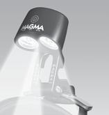 Magma logo, 2 pockets, and towel loop.