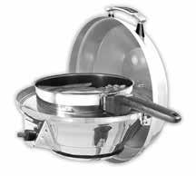 For larger pots and pans, including woks, invert the radiant plate and place the cookware directly on the radiant plate.
