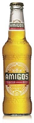 1% golden, easy drinking Tequila Flavoured beer with a hint of South American limes, Amigos is a zesty and refreshing beer for the 21st Century, filled with Aztec Spirit. Amigos 2004848 5.