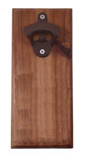 OTHER PRODUCTS ROSEWOOD BOTTLE OPENER AND CORKSCREW WITH SECOND OPENER Model number: 202 5 5/8 Long ROSEWOOD BOTTLE OPENER AND CORKSCREW Model number: 201 4 3/8 Long MEDIUM WALL MOUNTED BOTTLE OPENER