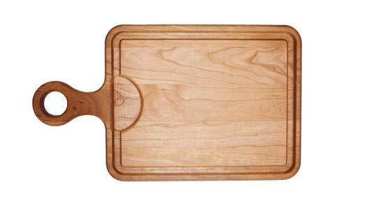 ¾ CUTTING BOARD WITH ROUNDED HANDLE Model number: 065 10 ½ X 16 X ¾ (chopping area 10 ½ X 12