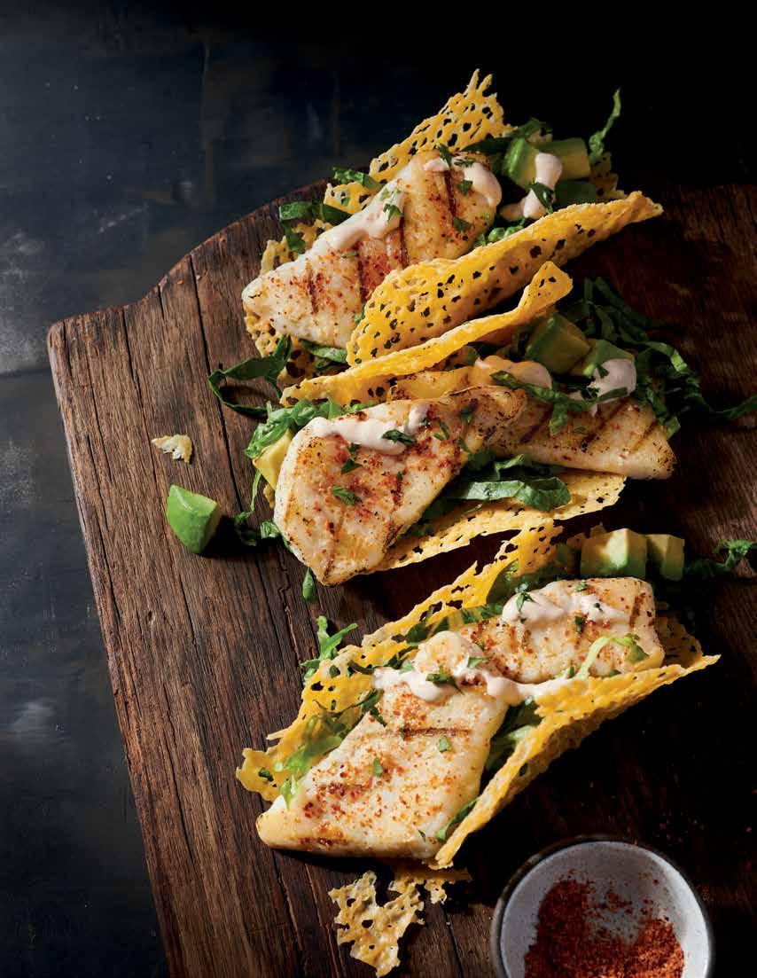 WILD TACOS CRISPY CHEDDAR SHELLS Give your fish tacos a cheesy crunch!