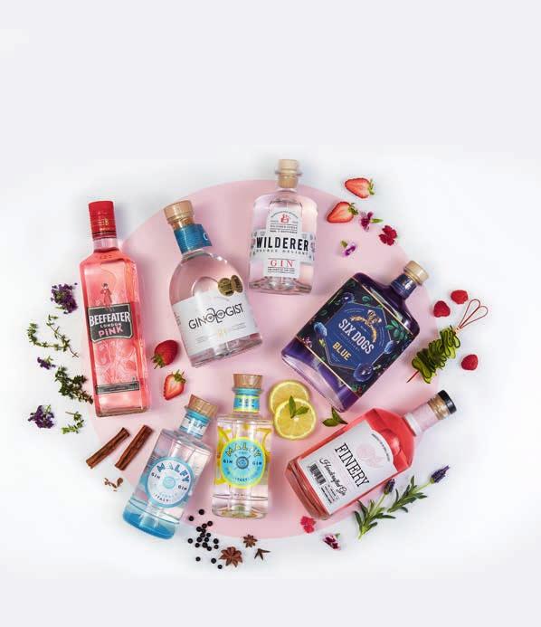 GIN-GLE ALL THE WAY! EXCLUSIVE 3 1 2 4 6 5 2x375ml GIFT PACK 1. Beefeater London Pink Gin - 219,99 2. Ginologist Handcrafted Gin Assorted Each - 319,99 3.