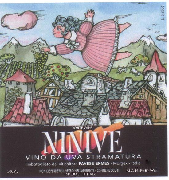 WINE #3 GENERAL Appellation Ninive wine from overripe grapes Uvaggio Prié Blanc % Alcohol by volume 0.