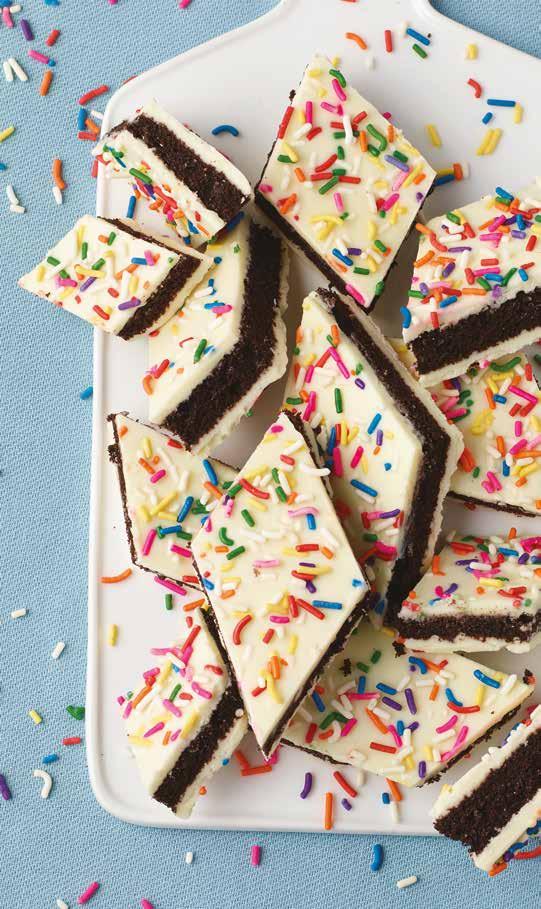 Top foodies are most likely to experiment with flavors in desserts.* Cake bark serves as a canvas for creativity make your own unique creation by adding any variety of toppings and flavors.