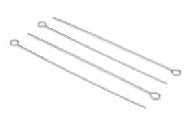fire NAUTICAL SKEWERS 76917 Set of 4 15", brushed stainless steel Card, 6 per case