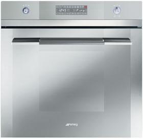 SCP112-8 60cm "Linea" Pyrolitic Multifunction Oven, Stainless Steel Energy rating A EAN13: 8017709130046 12 functions Digital electronic programmer with multi display Quadruple glazed removable door
