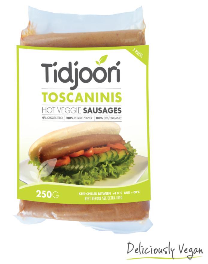 Sausages Tofu* (36%), water, wheat protein* (20%), sunflower oil*, spices*,