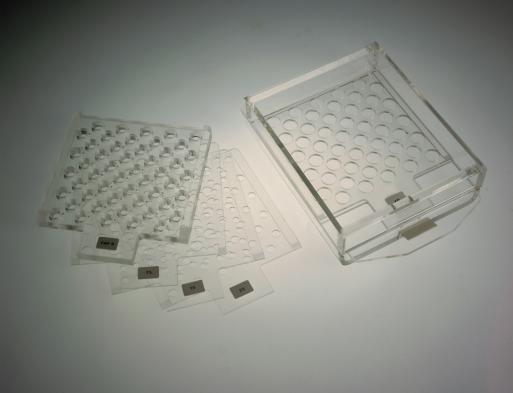 Perforated Counting Tray http://www.adelphi-coldstream.uk.com/products/pharmacyl-dispensing-equipment/tablet-capsulecounters/tumatic-capsule-counter.