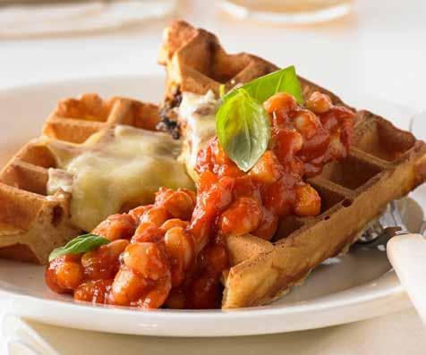 Aussie vegemite and cheddar SERVES 12 waffles PREP 15 COOK 15 Ingredients 4 eggs 2½ cups milk 200g unsalted butter, melted and cooled 3 cups self-raising flour 2 cups grated cheddar cheese cup