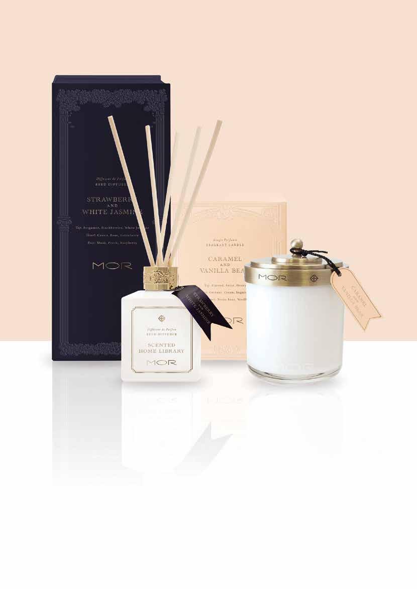 SCENTED HOME LIBRARY Delight and ignite your senses with a trove of spellbinding scents.