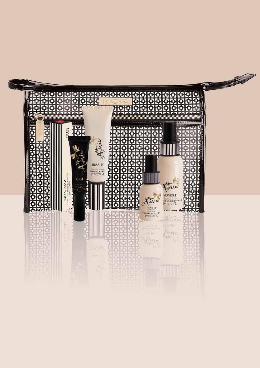 MON AMIE French Breton Stripes and elegant bows adorn for modern style on the go. Mon Amie is a purse-sized collection delivering sophisticated scents in très chic packaging.