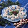 Cranberry Feta Pinwheels 8 ounce container whipped cream cheese, softened 8 ounces crumbled feta cheese ¼ cup chopped scallions (green onions) 5 ounce