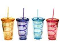 Beverage Holders 087-00015 Double Wall Cup w/straw (Displayed Dimensions: 10"H x 4"W)